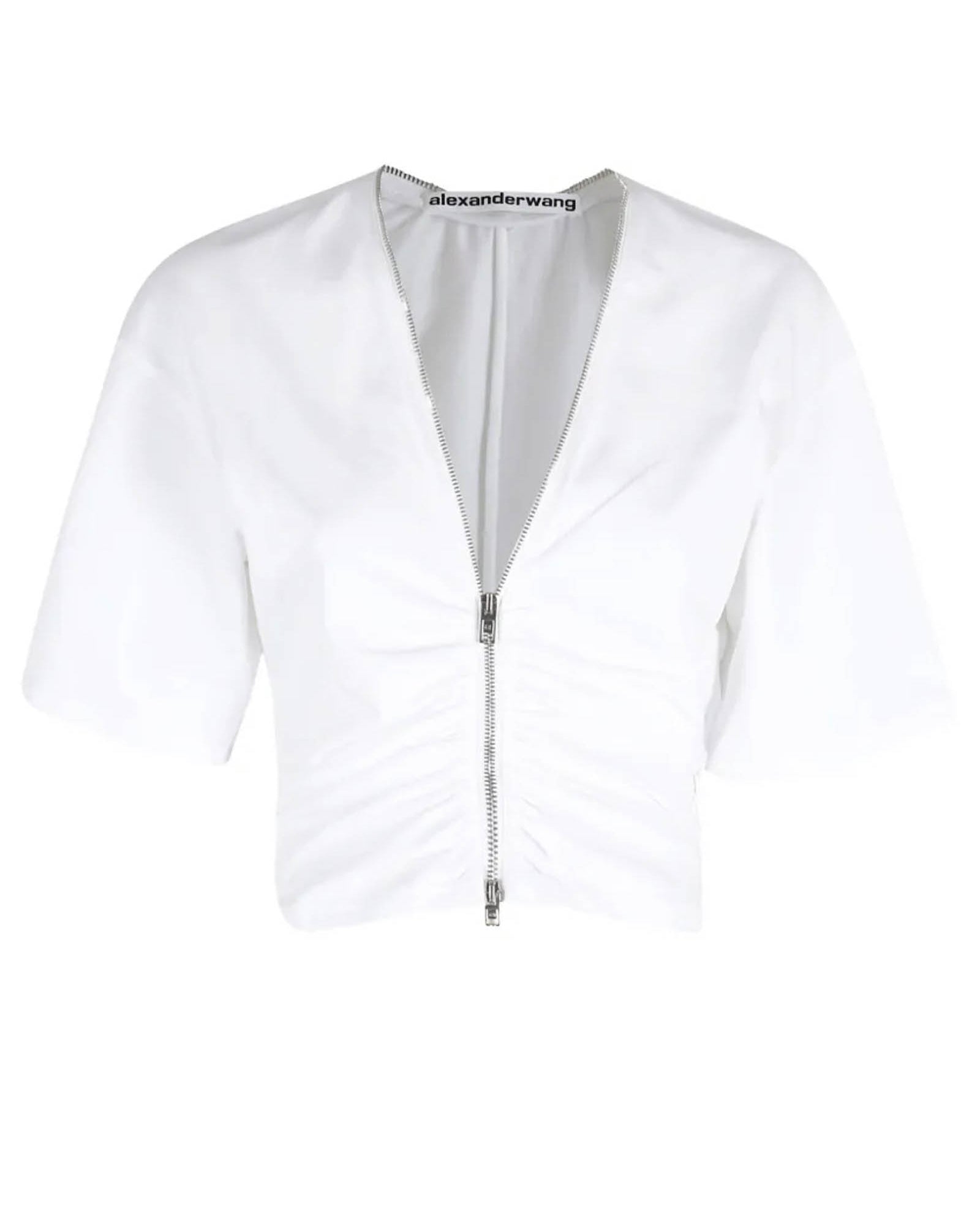 Zipper Gather Shirt