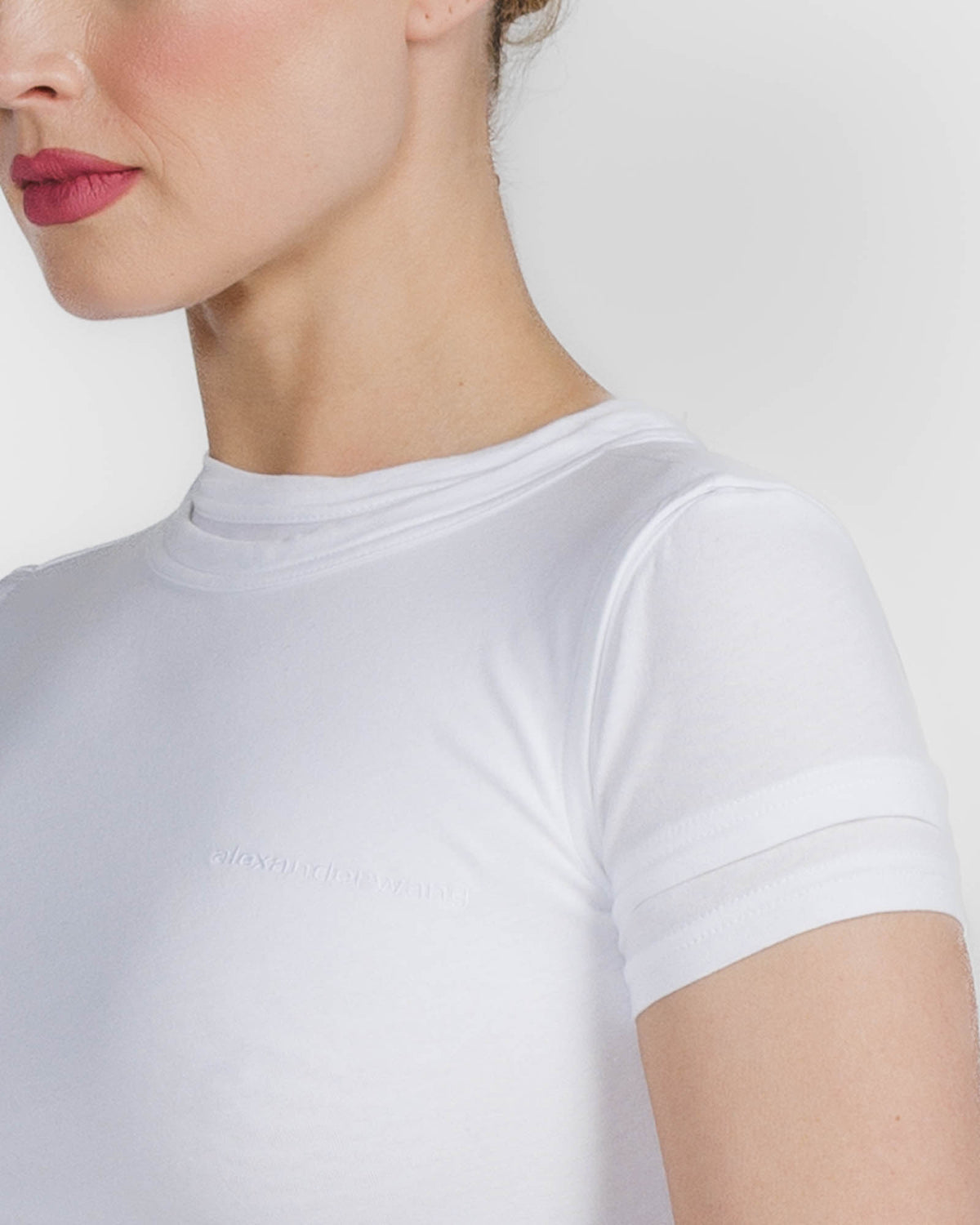 ALEXANDER WANG Layered Short Sleeve Top