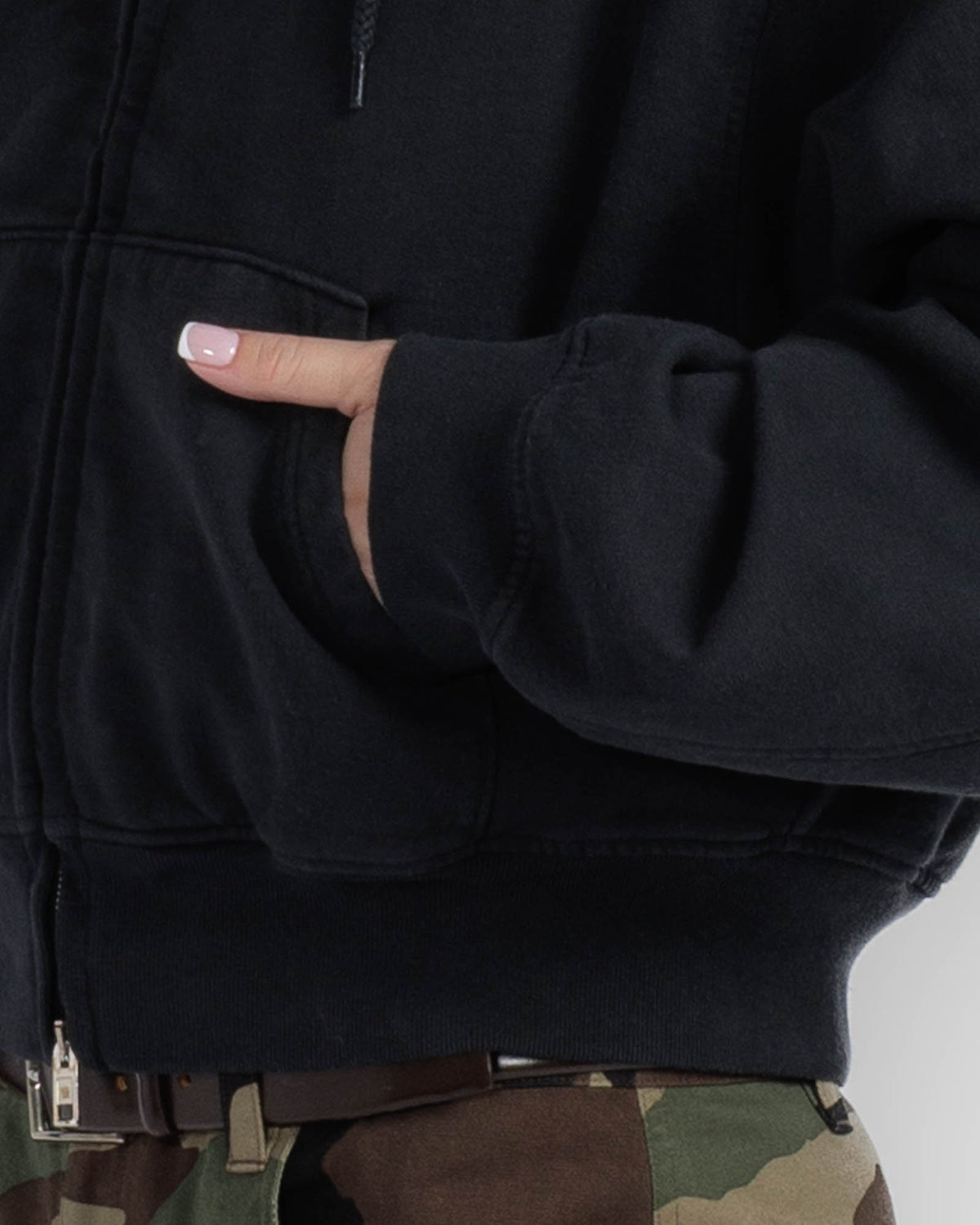 Faux Fur Hood Hoodie