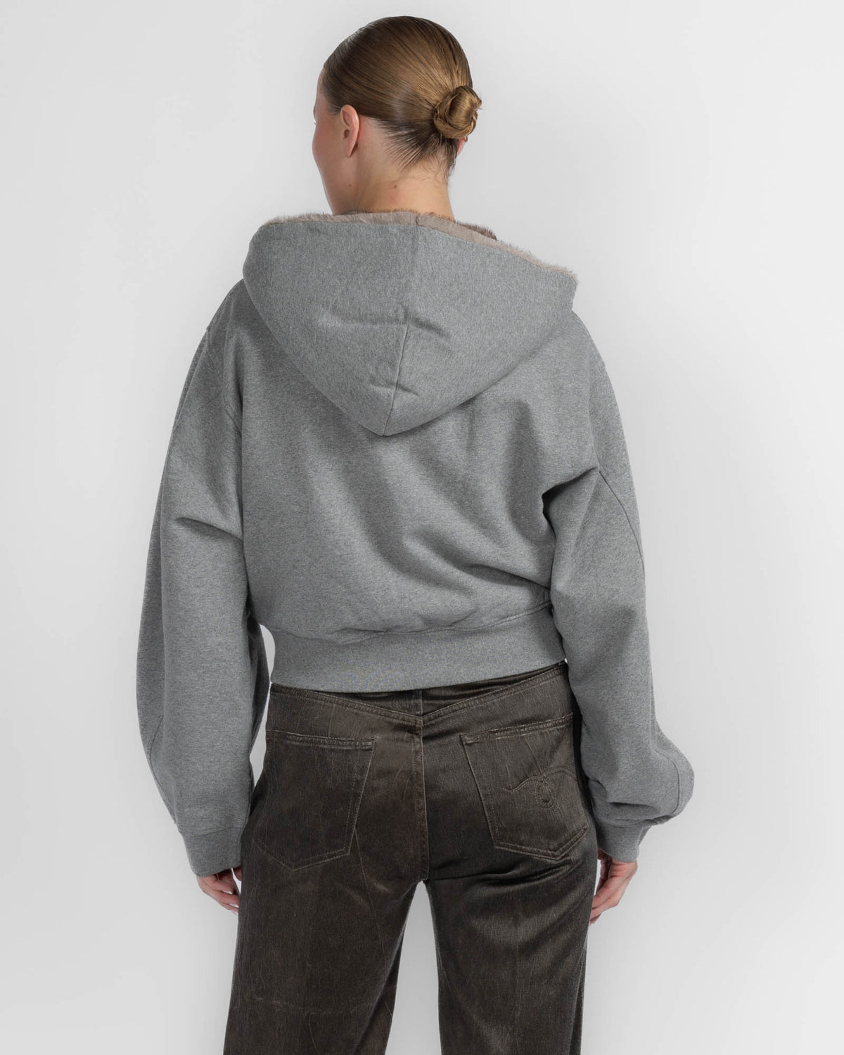 Faux Fur Hood Hoodie