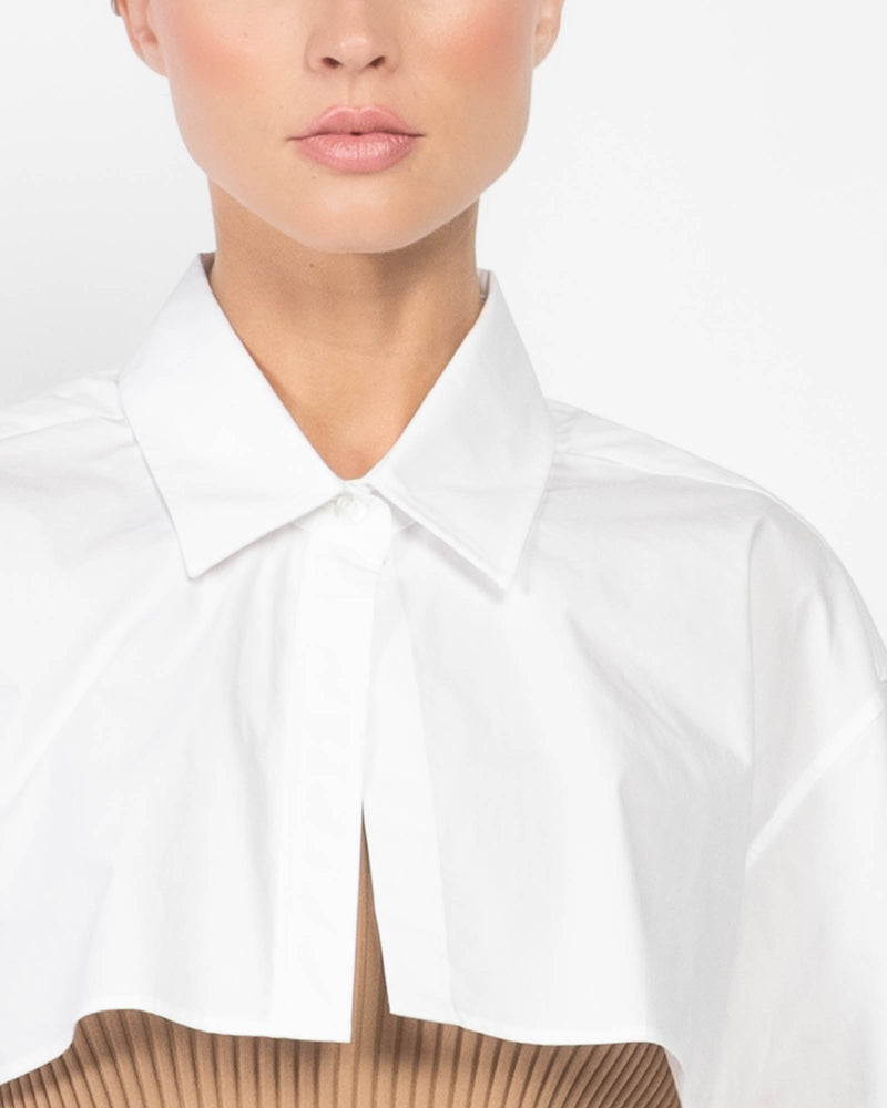 Crop Button Shirt