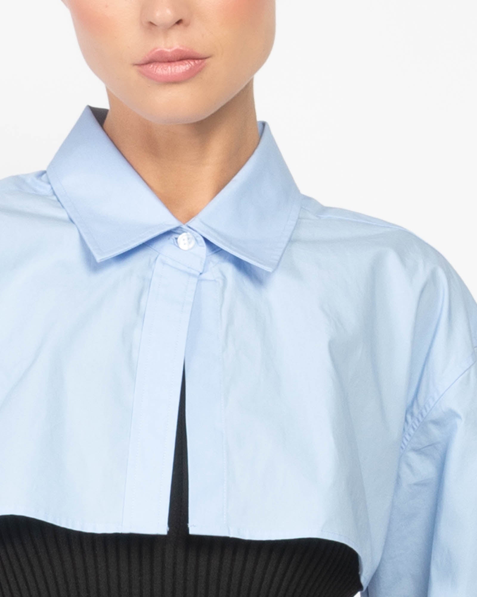 Crop Button Shirt