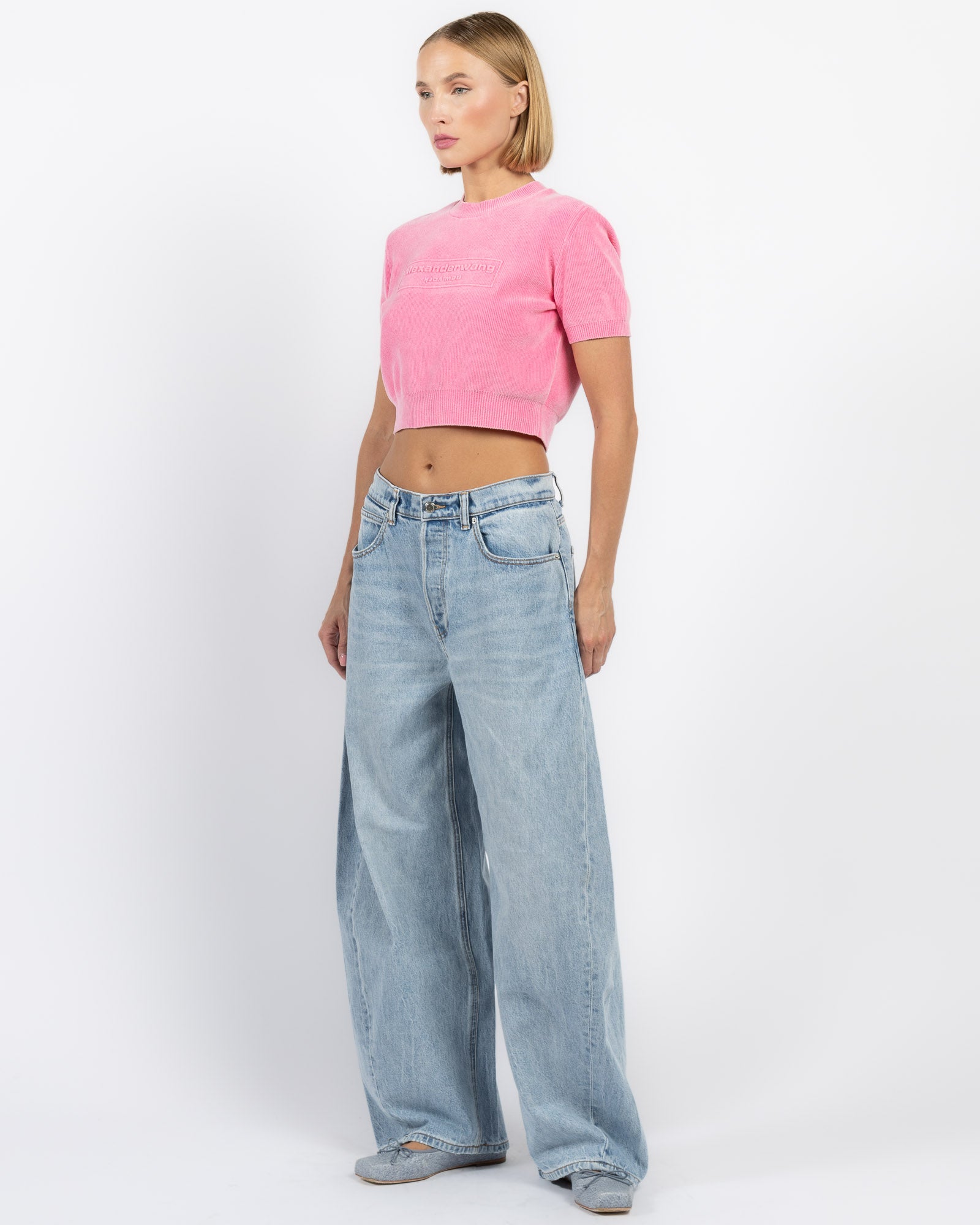 Long Sleeve Cropped Polo Cardigan