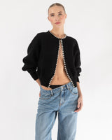 Ball Chain Necklace Cardigan
