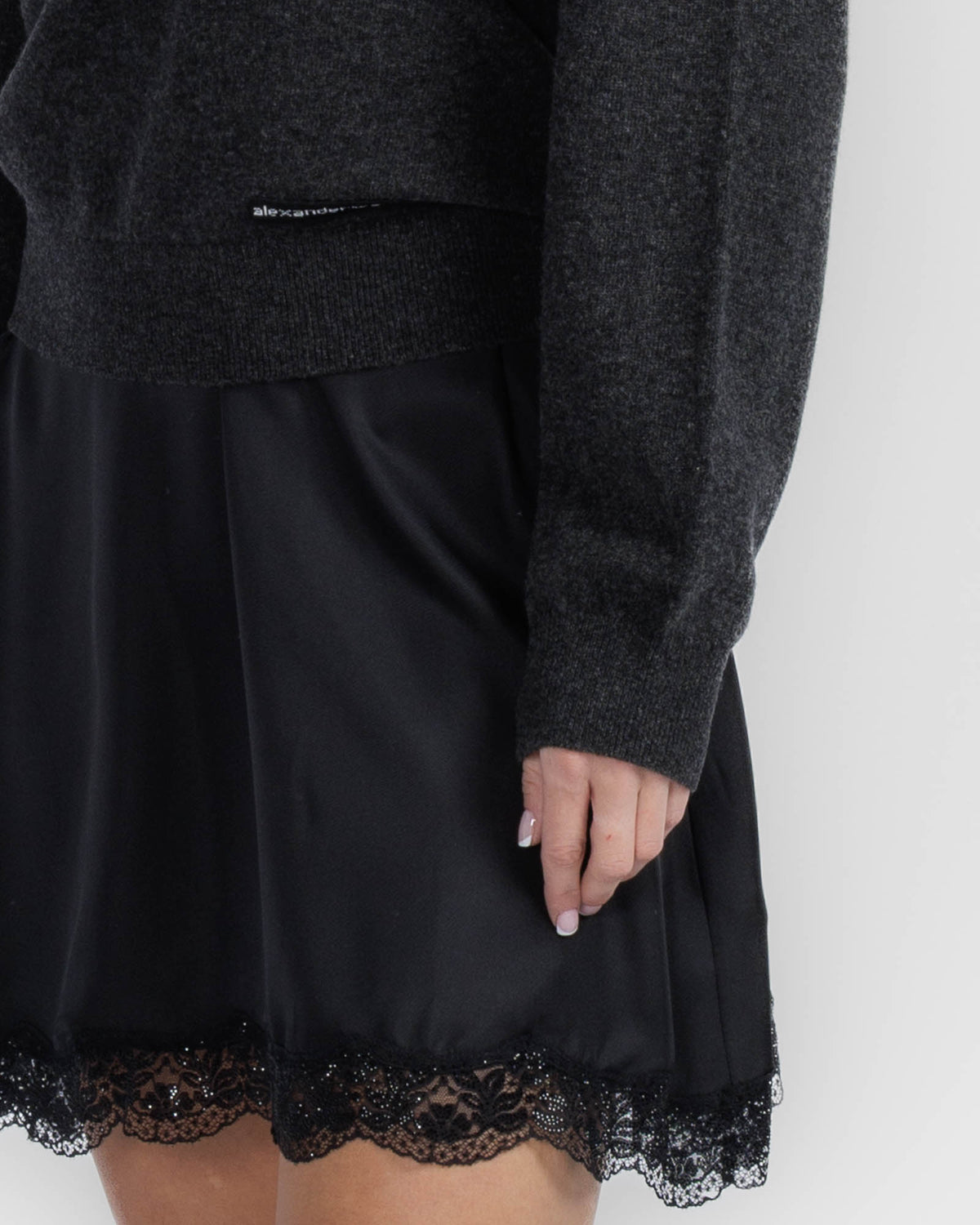 Slip Dress With Long Sleeve Sweater