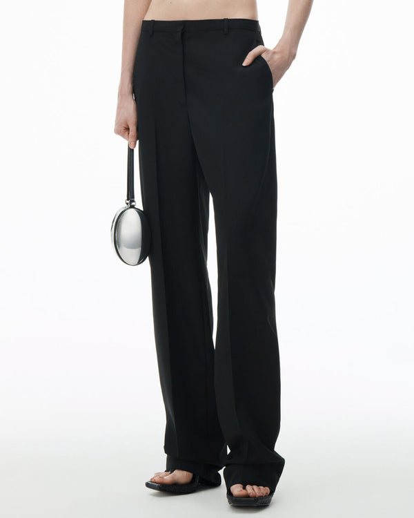 Low Waisted Trousers With Slits