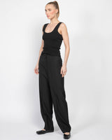 Low Waisted Trousers With Slits