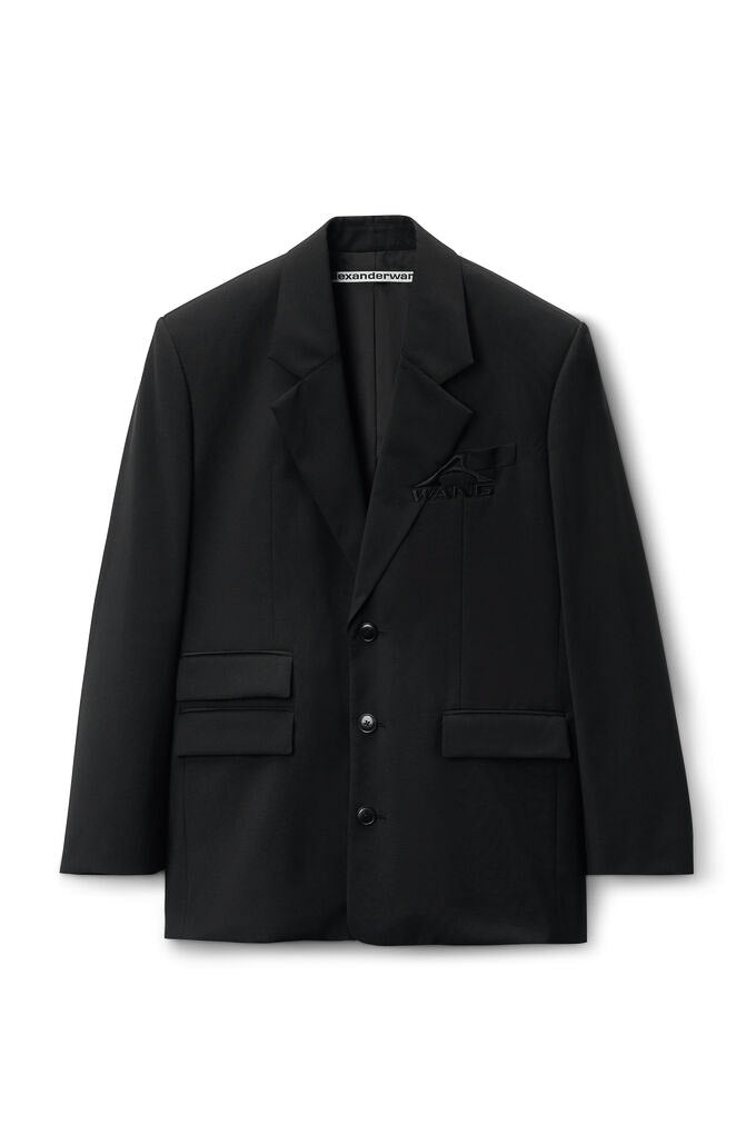 Oversized Logo Blazer