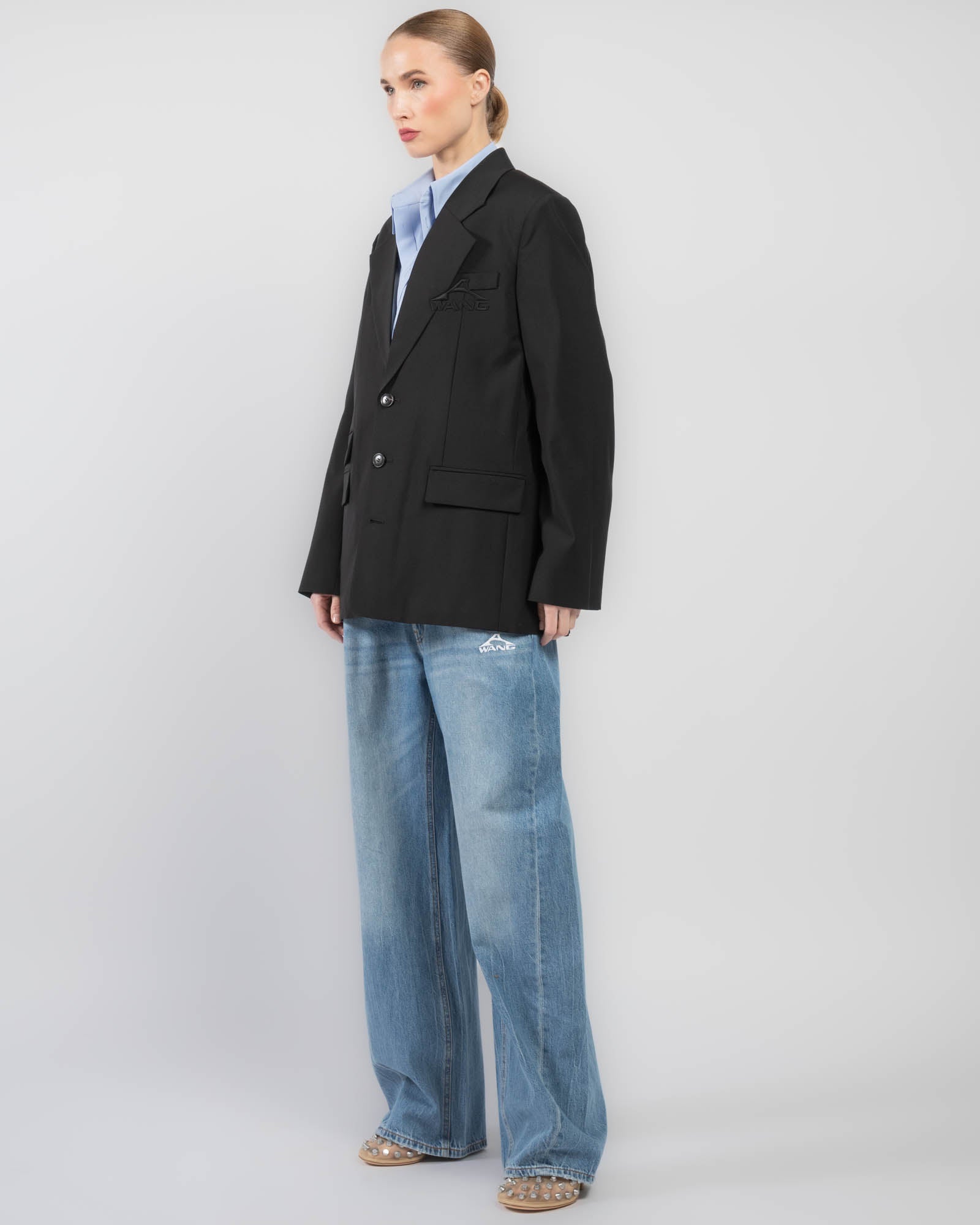 Oversized Logo Blazer