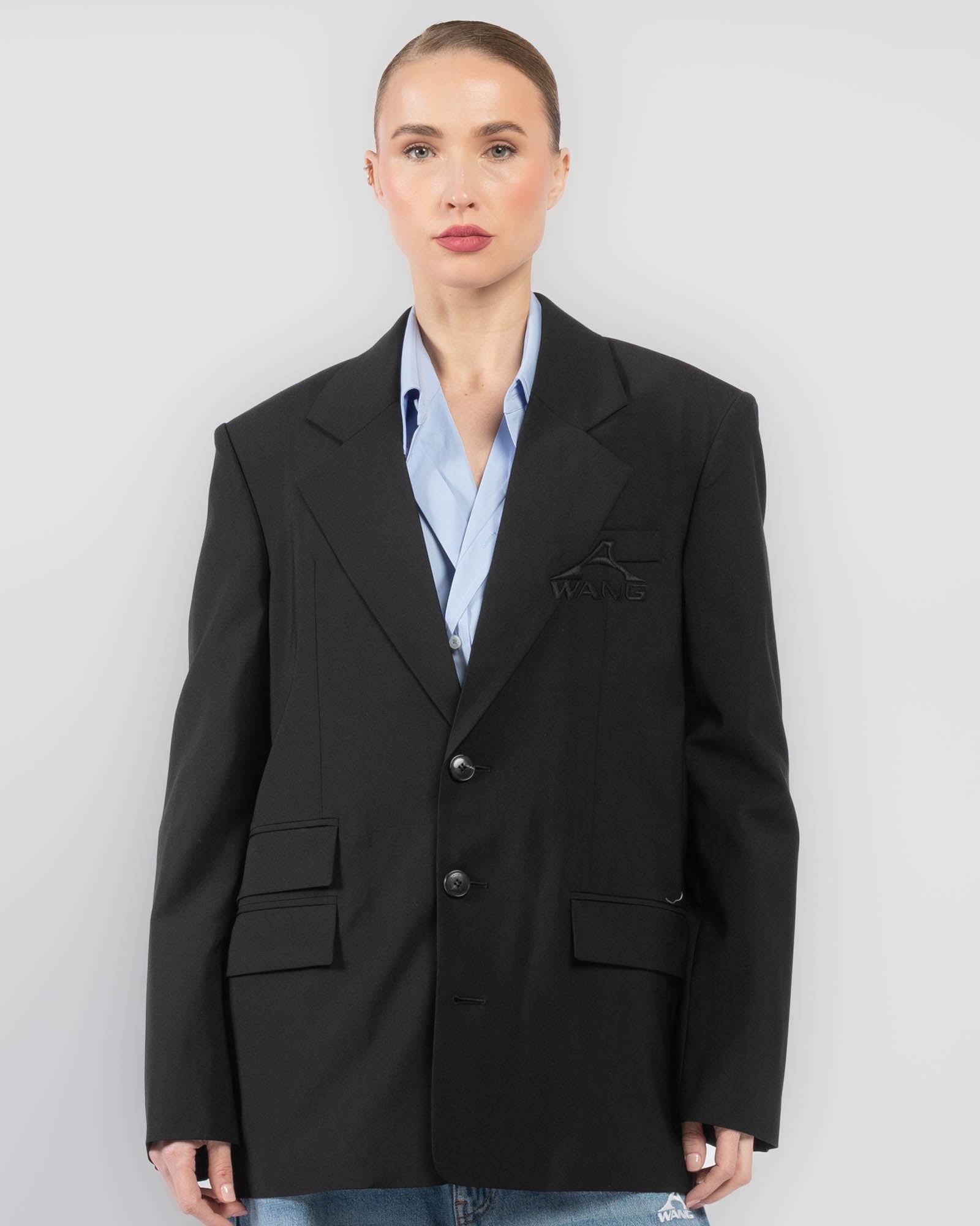 Oversized Logo Blazer