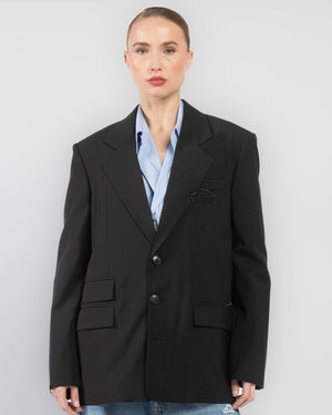Oversized Logo Blazer