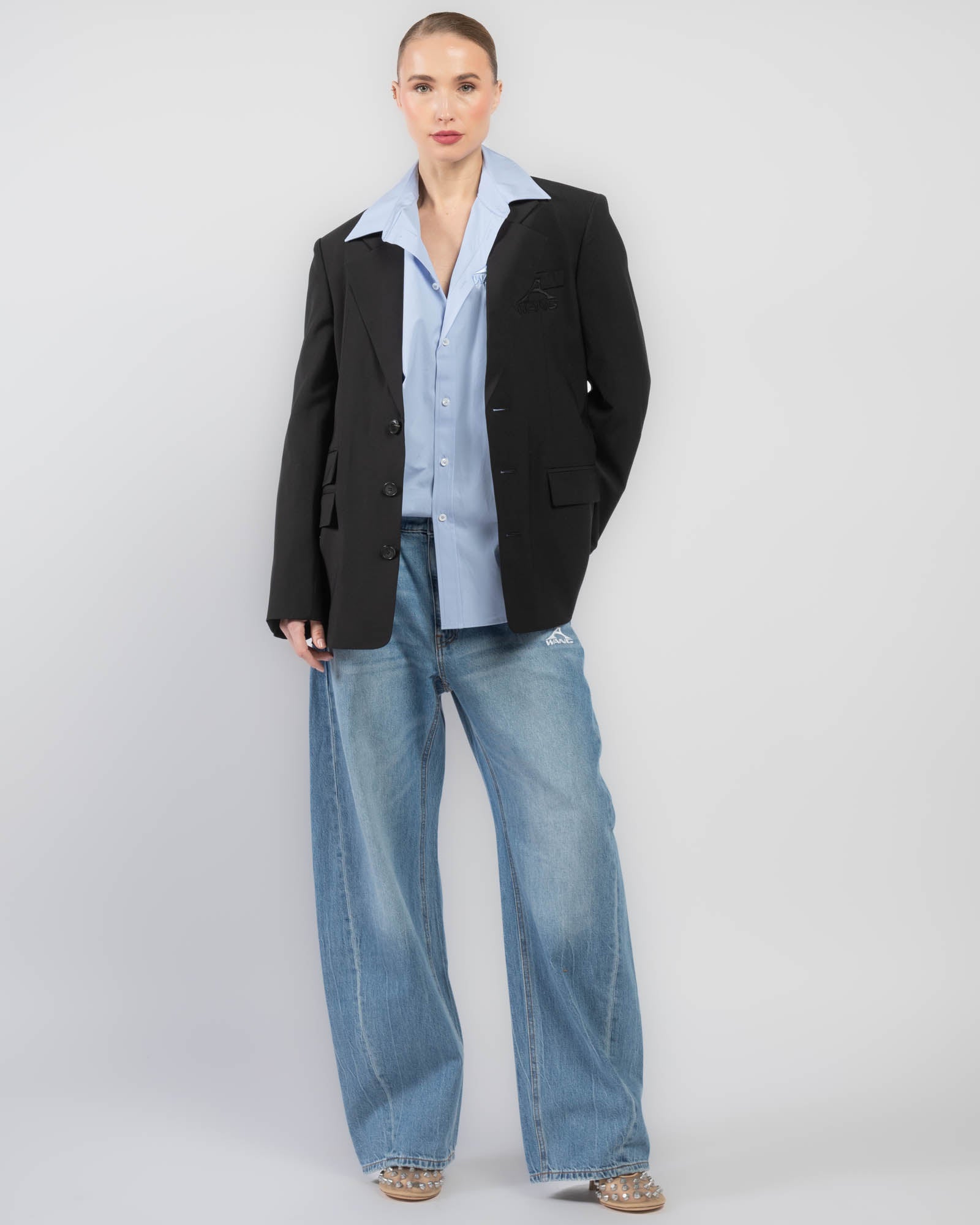 Oversized Logo Blazer