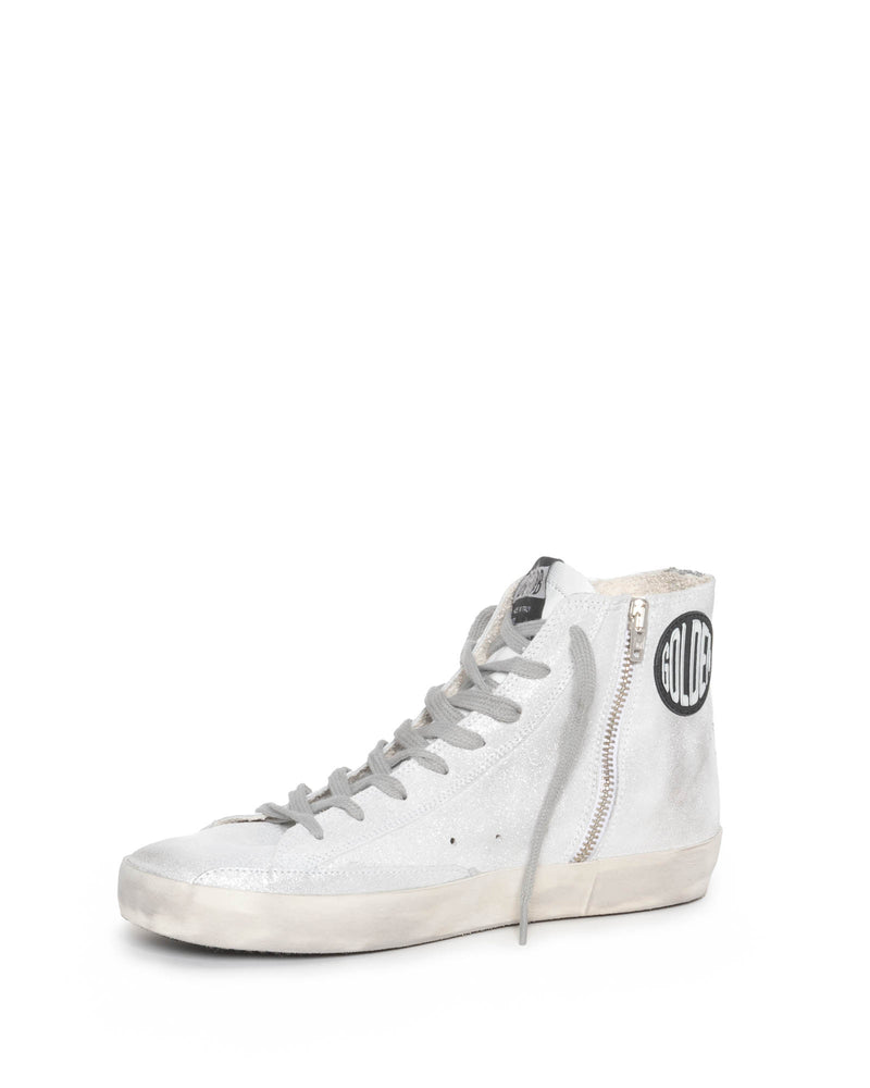 Francy Laminated Suede Sneakers