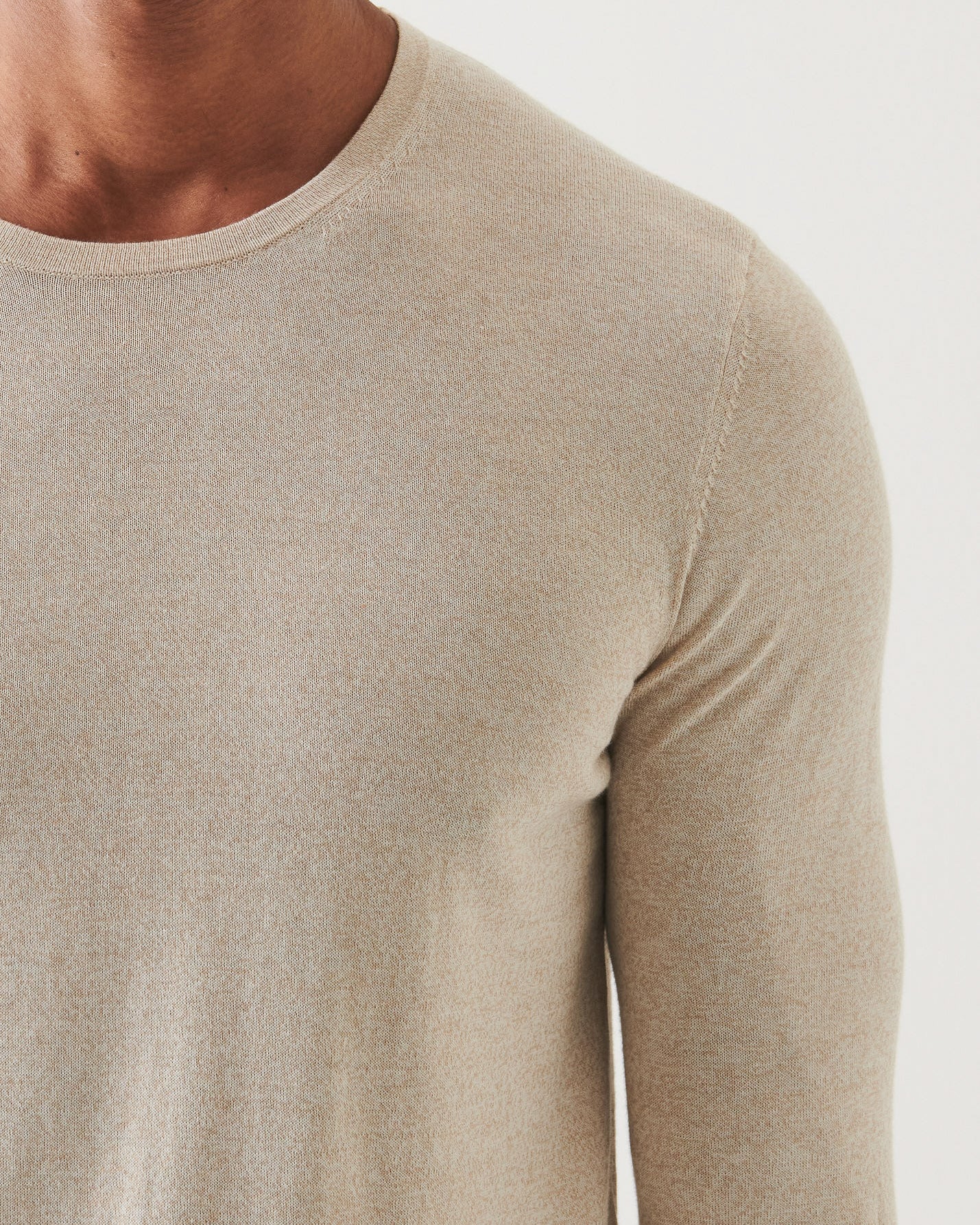 Cotton Cupro Crewneck