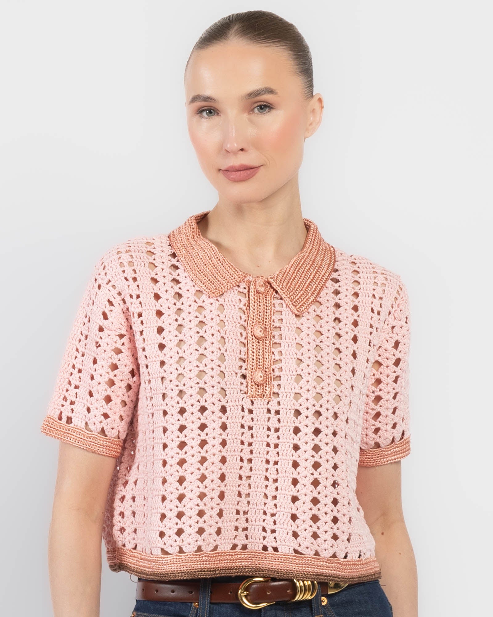 Crochet Crop Polo