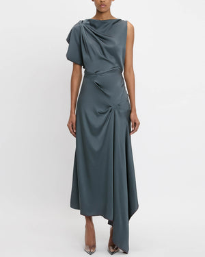 Draped Pleat Dress
