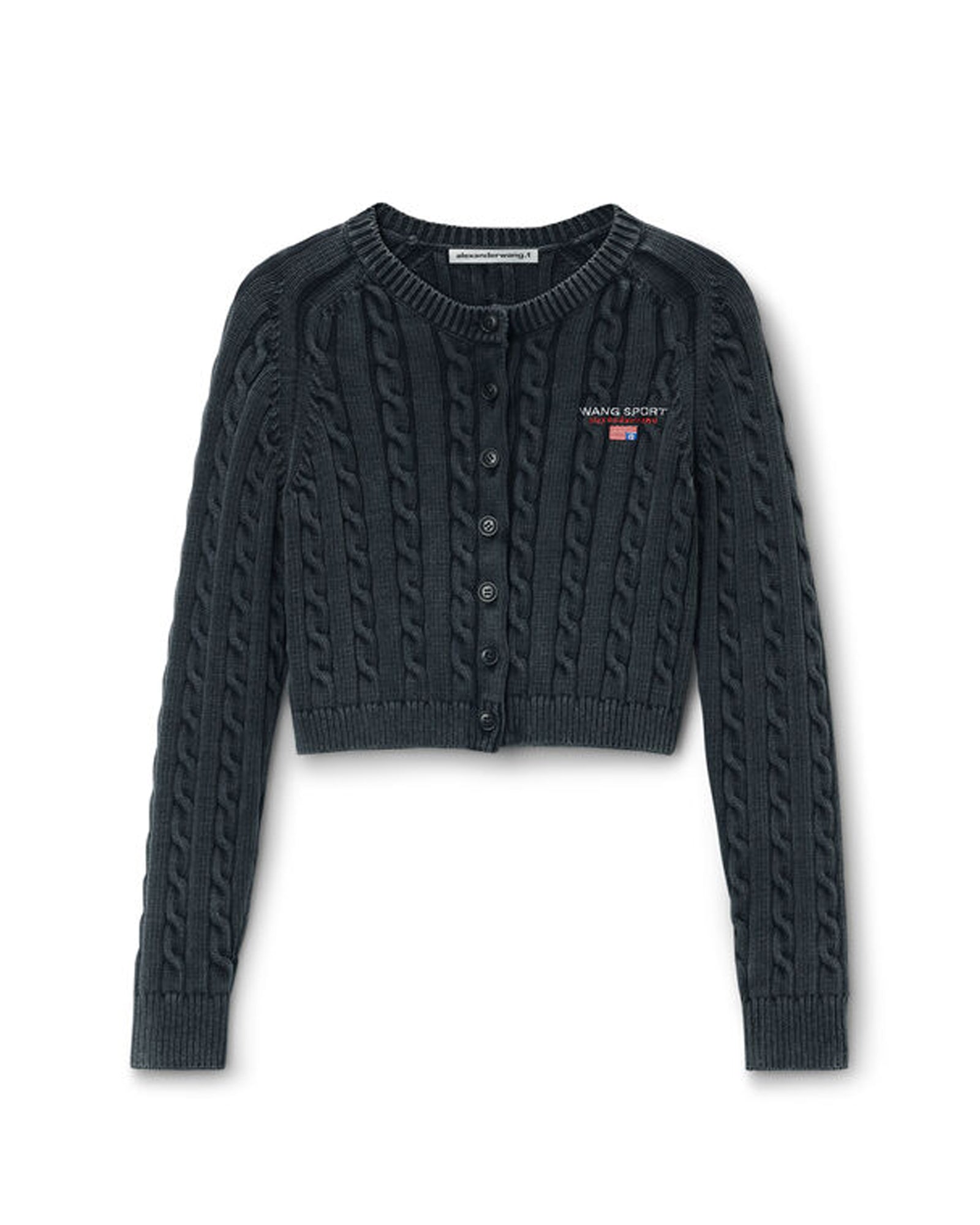 Crop Embroidered Cardigan