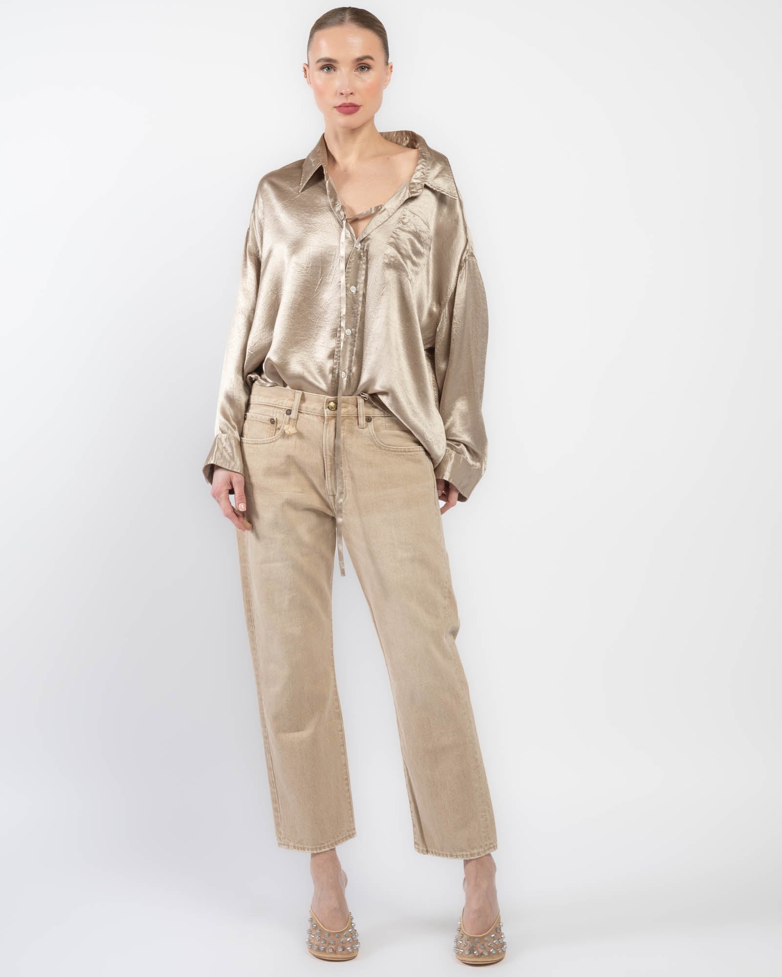 Drop Neck Shirt With Strap