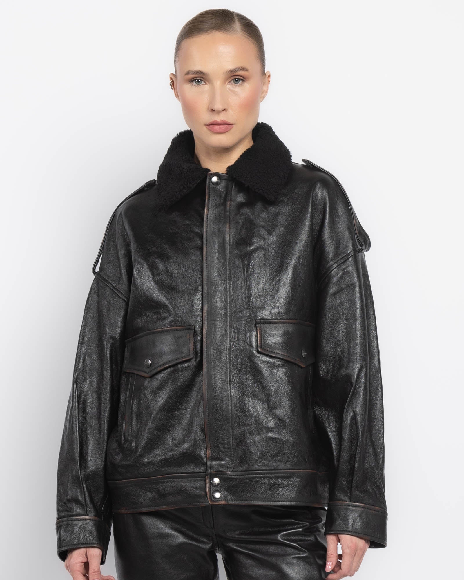 Veste Giorgio Brato X Jade avec fourrure