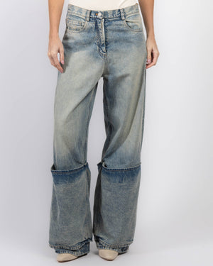 Bleached Denim Jeans
