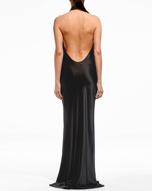 Halter Drape Gown