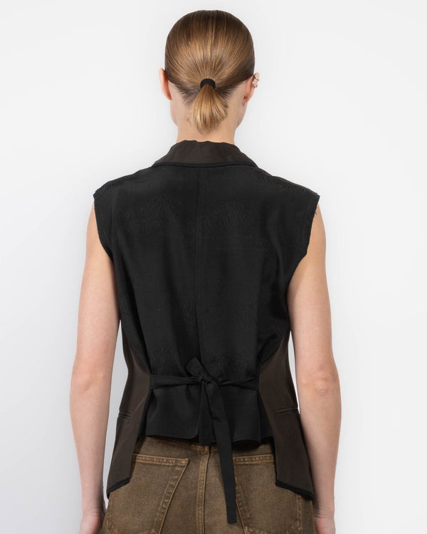 Kimono Print Vest