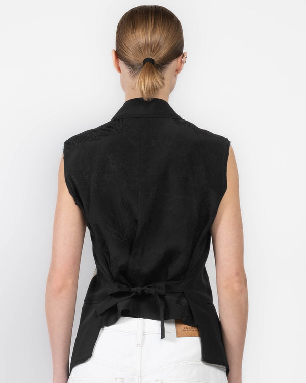 Kimono Print Vest