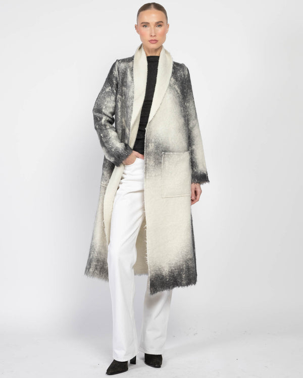 Marmo Effect Long Coat