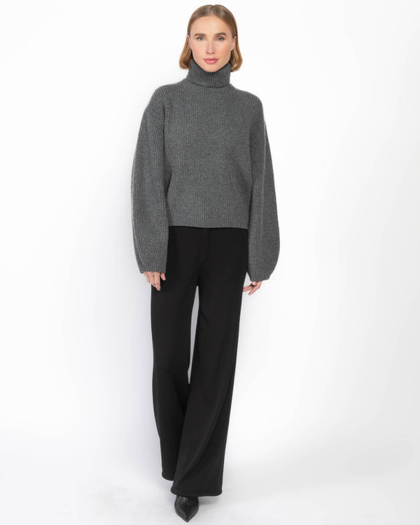 Ribbed Turtleneck Sweater