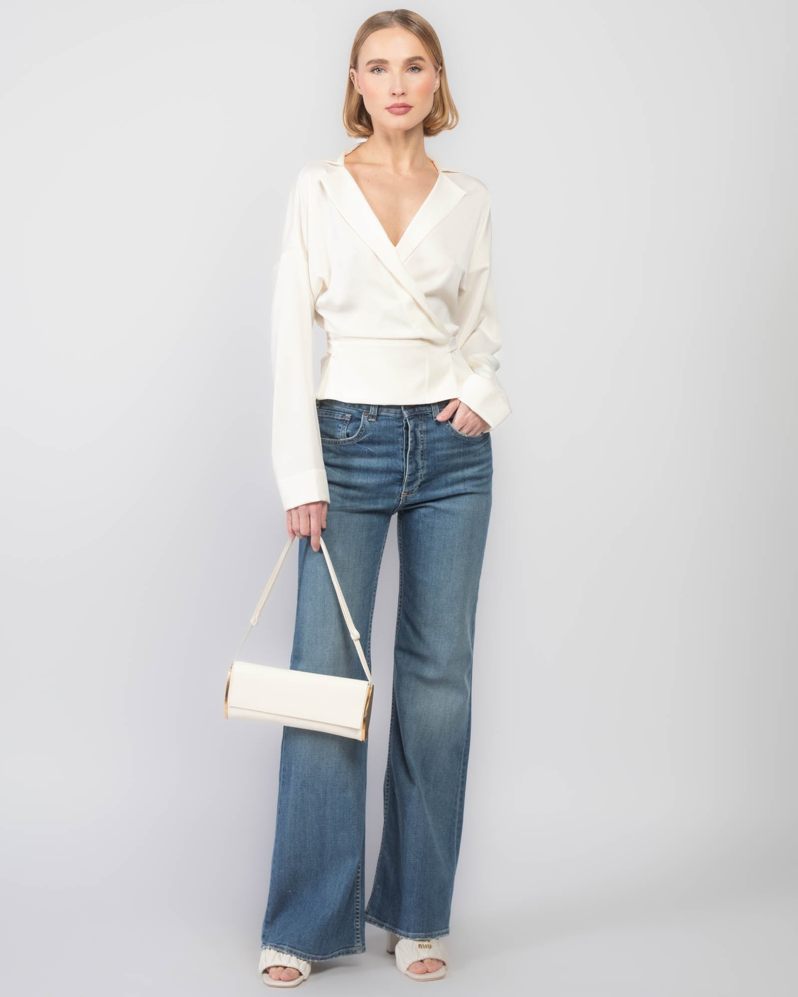 Chemisier fluide en crêpe