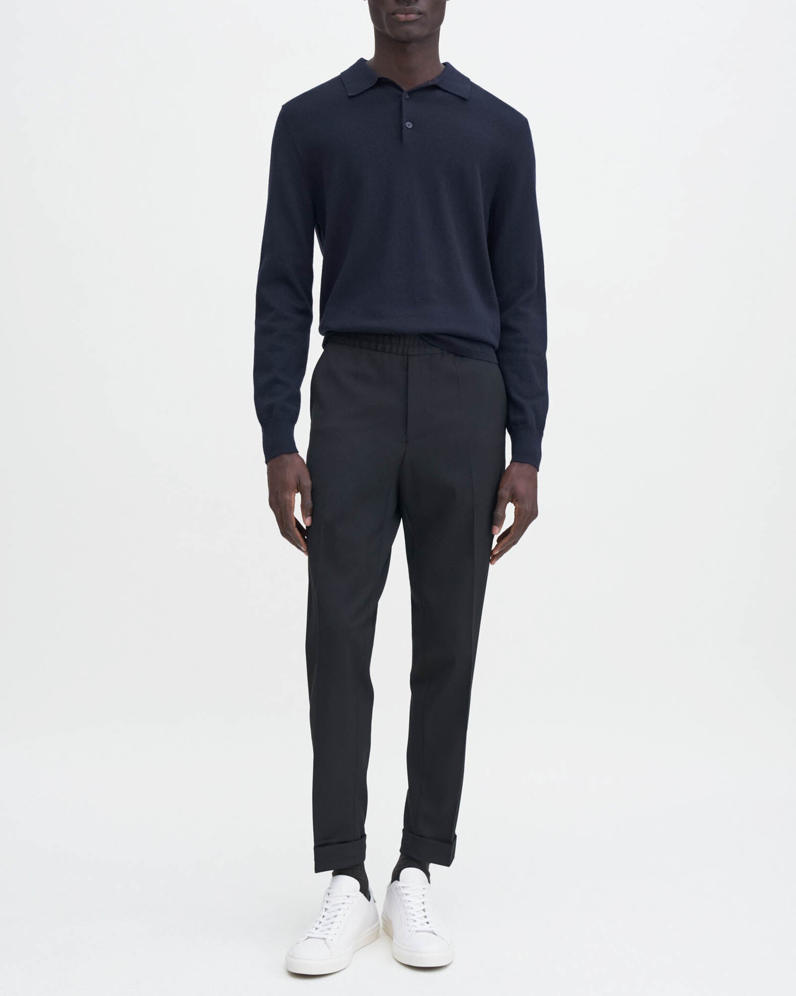 Filippa K Terry Cropped Trouser Black male