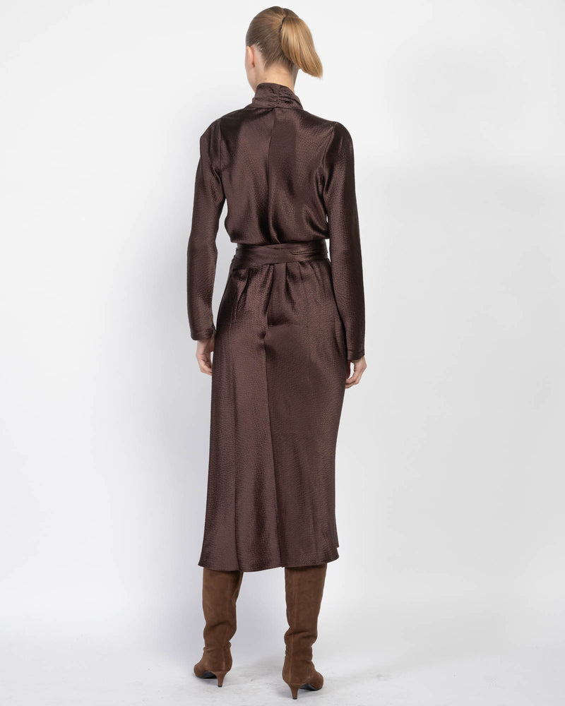 Long Sleeve Wrap Dress