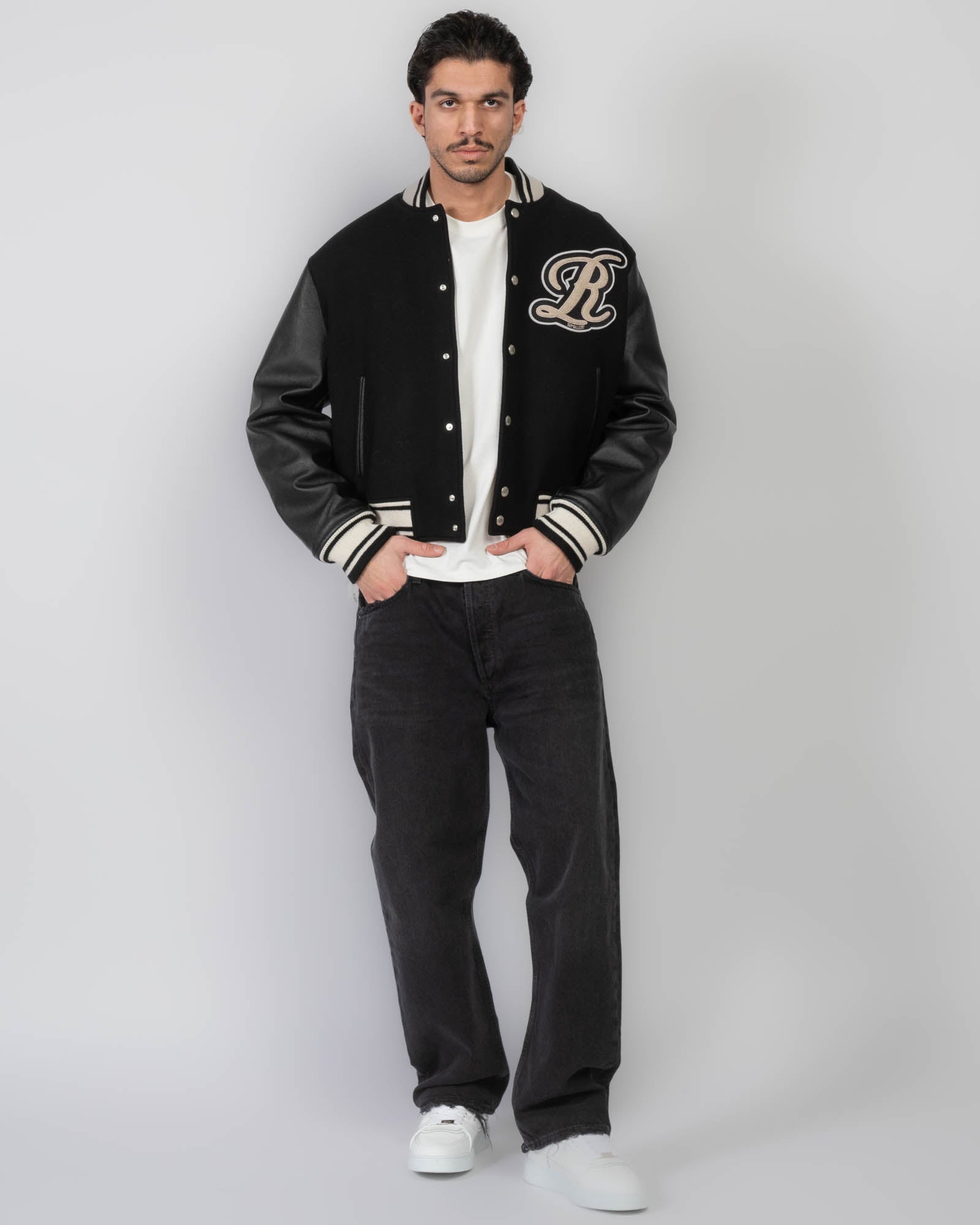 Varsity Wool Leather Jacket