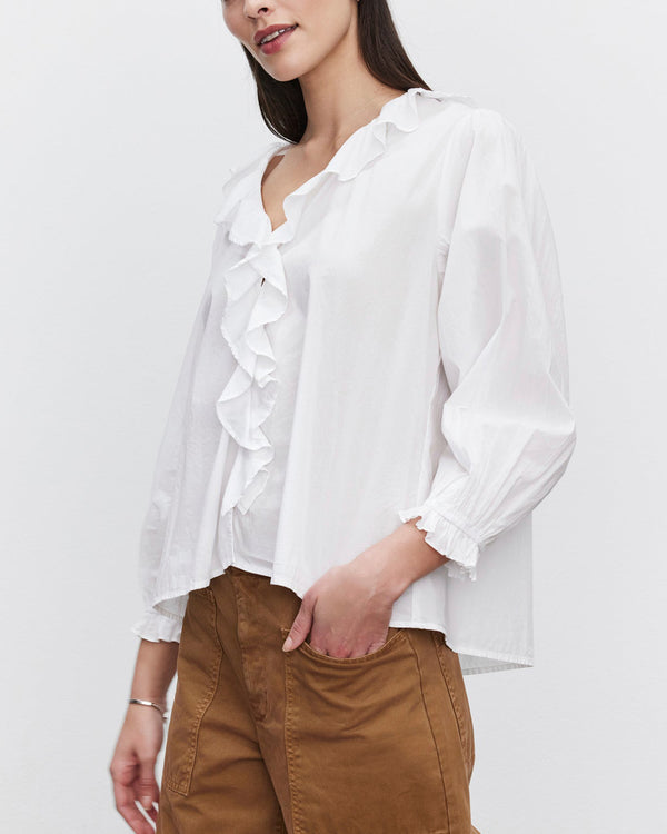 Poplin Collar Top