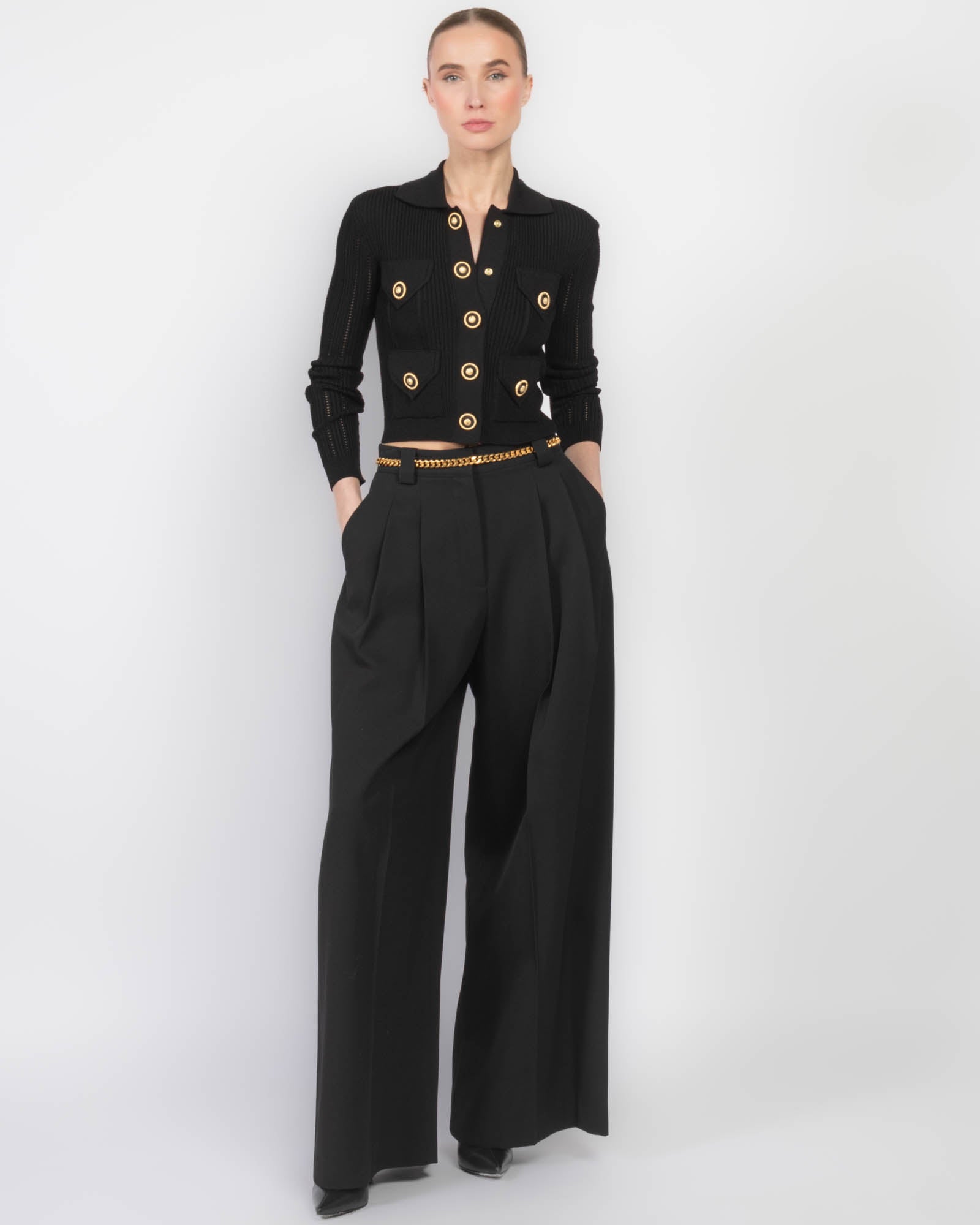 4 Pockets Knit Cardigan