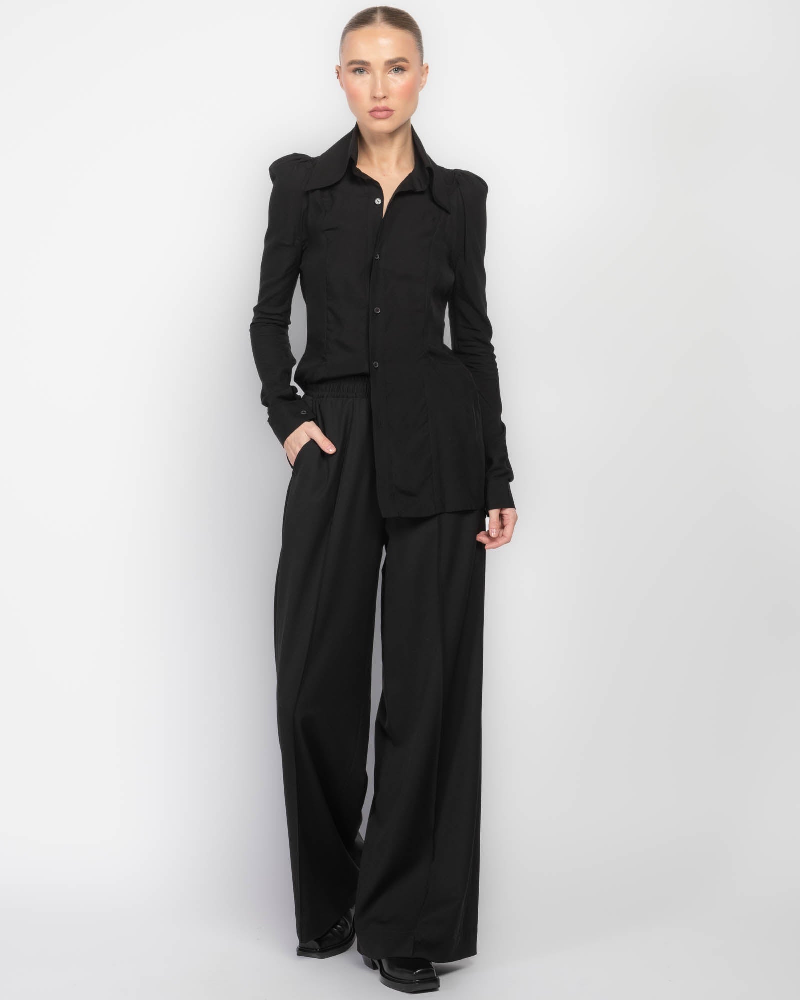 洋服通販 - 新作アイテムを YOHJI YAMAMOTO Trend New The - TNT | Blouse Sleeve Puff トップス