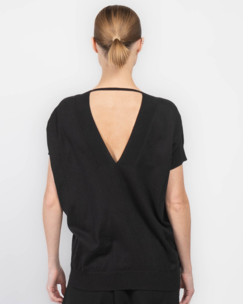 V-Neck Knit Tee