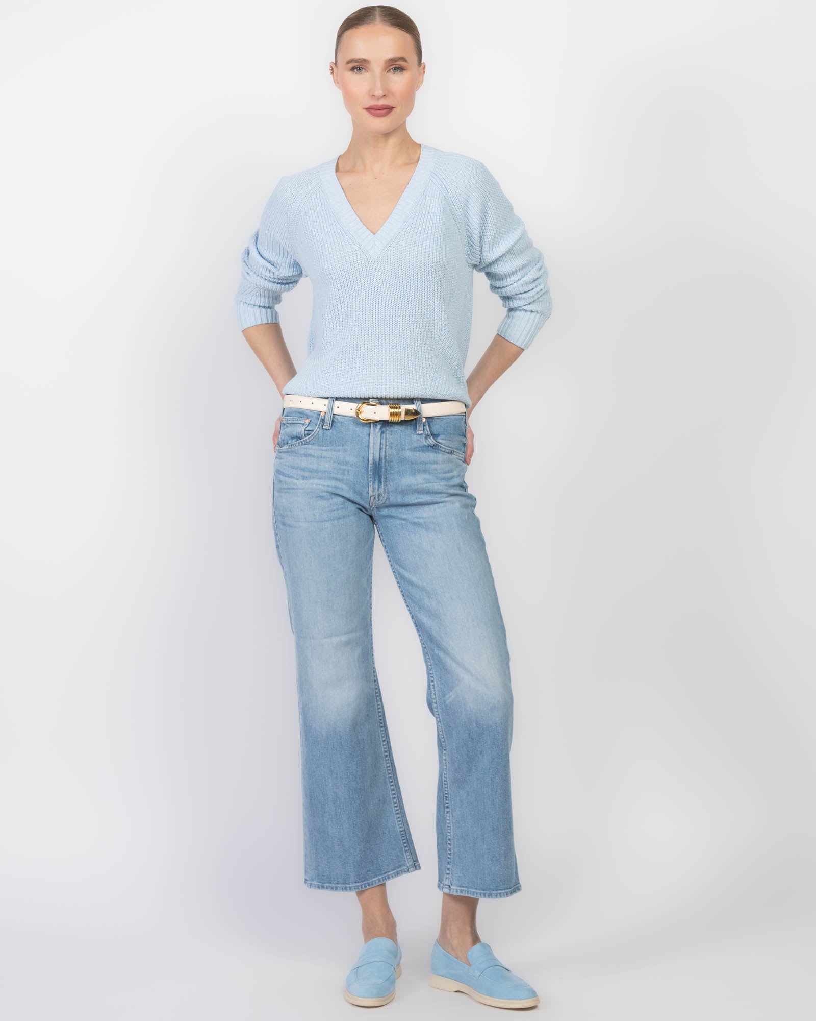 Shaker V-Neck Sweater