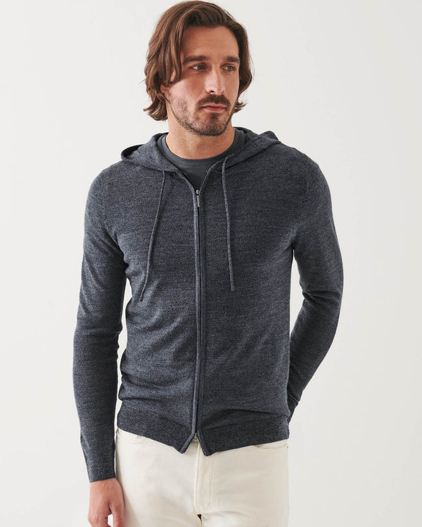 Merino Wool Full Zip Hoodie