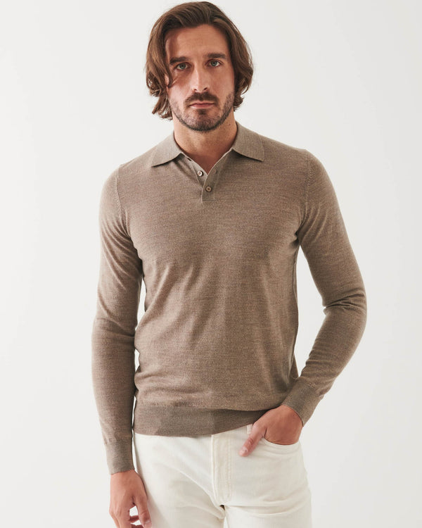 3 Button Polo Sweater