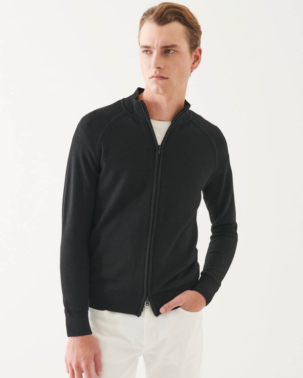 Full Zip Mock Neck Sweater