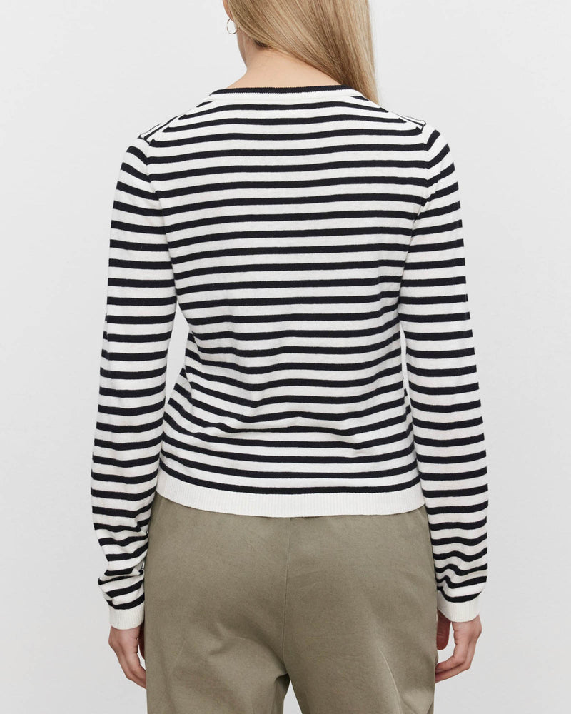 Long Sleeve Cotton-Cashmere Top