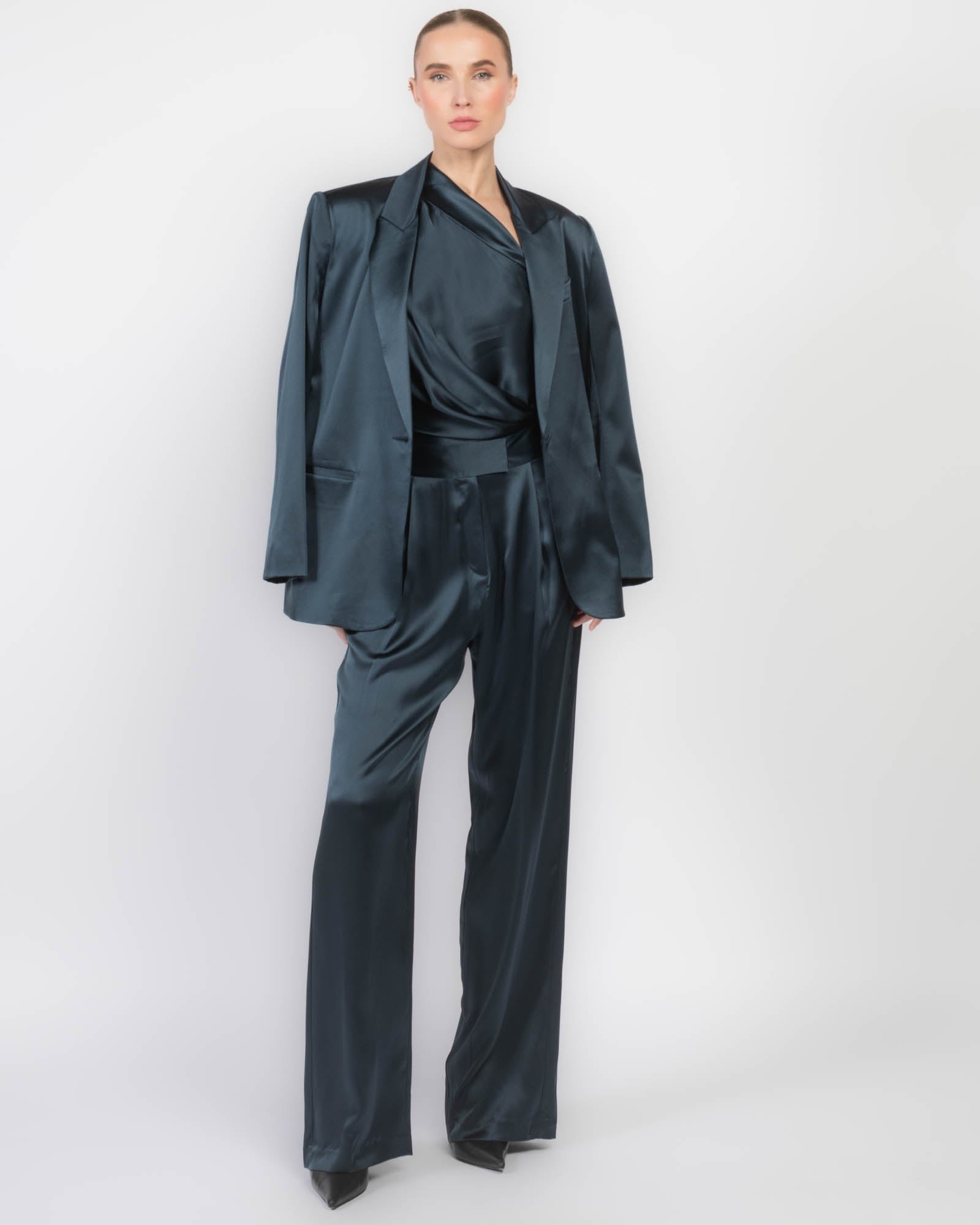 Haut à revers asymétrique