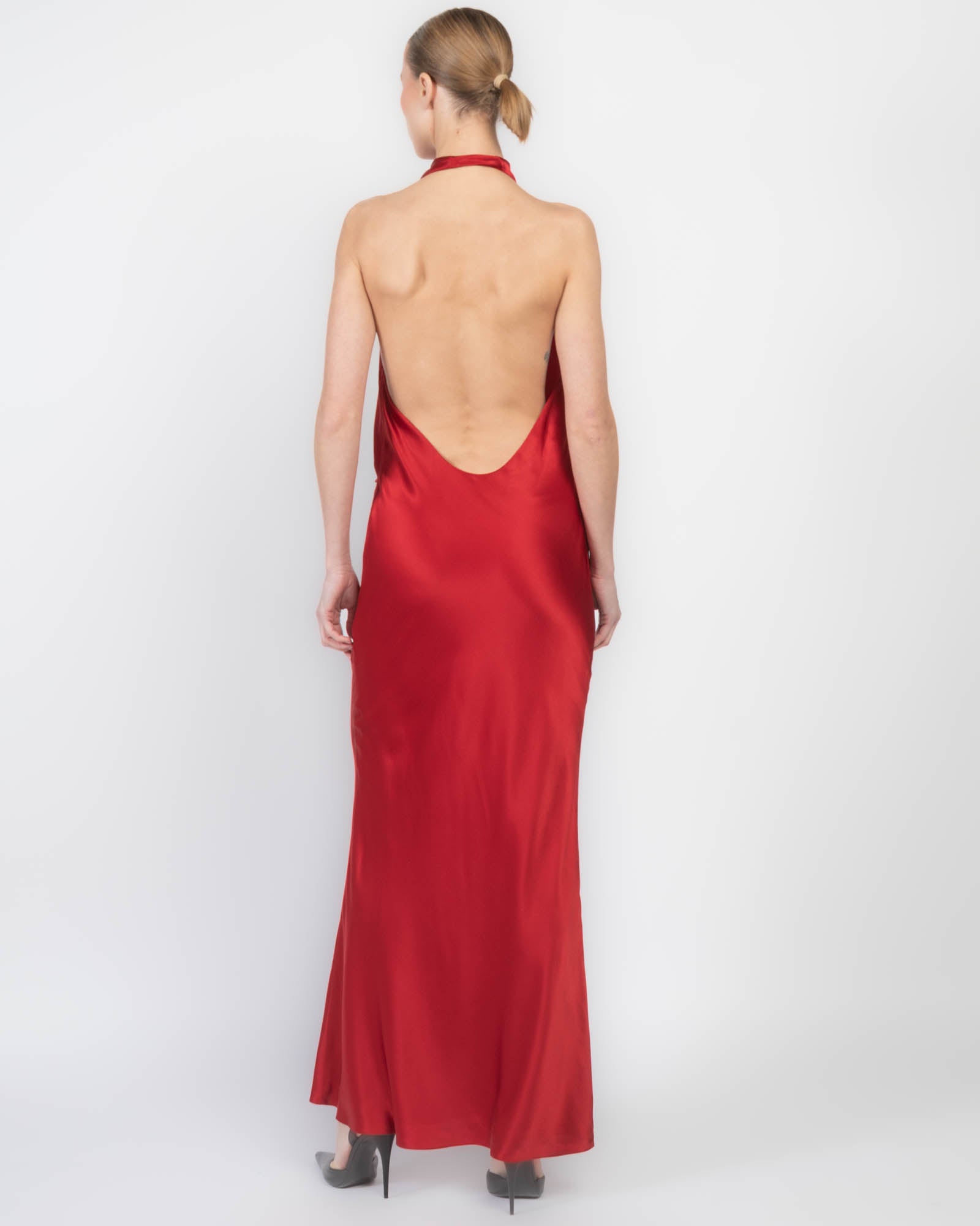 Halter Drape Dress