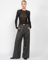 Belted Wide Pants