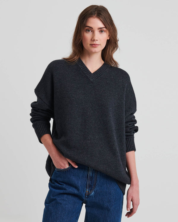 Oversized V-Neck Sweater