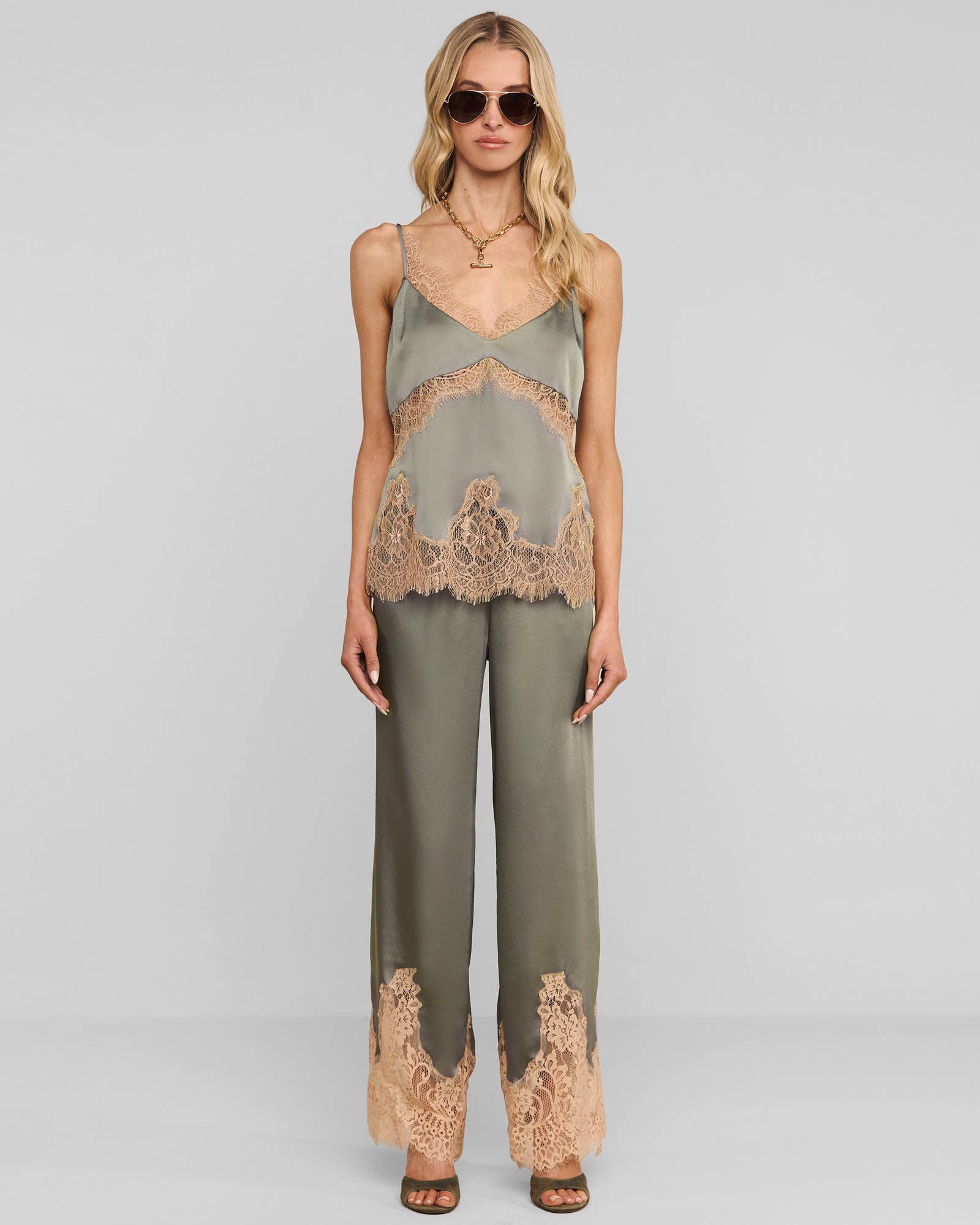 Mirel Lace Trim Pant