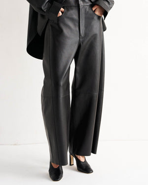 The Leather Sculpted Baggy Pant