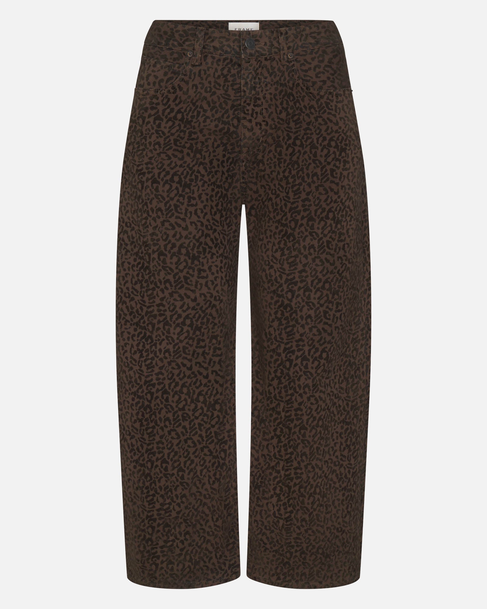 Bow Crop Flocked Jeans