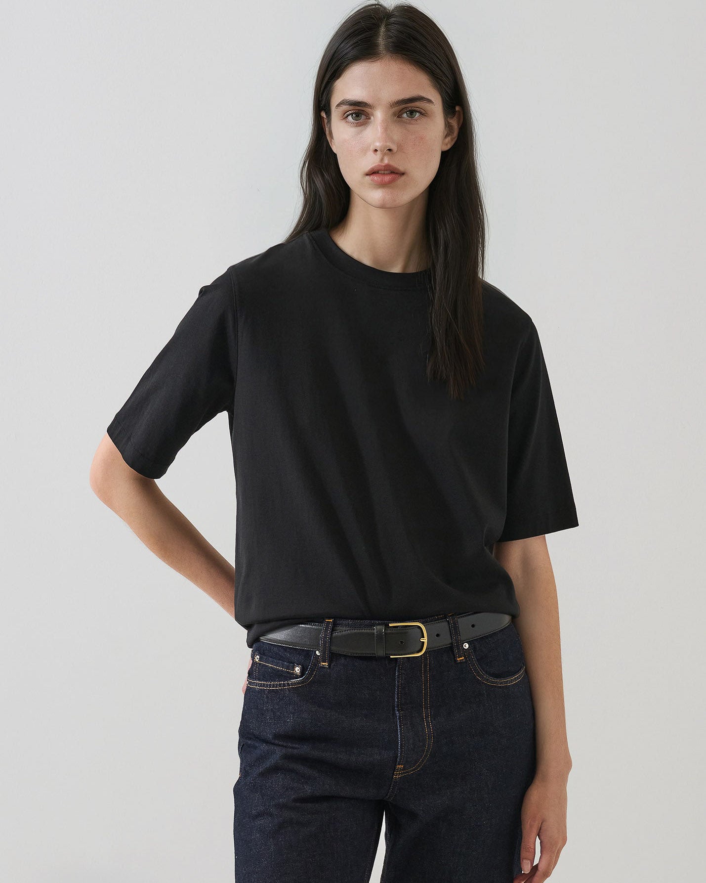 Short Sleeve Mercerized Relaxed Tee